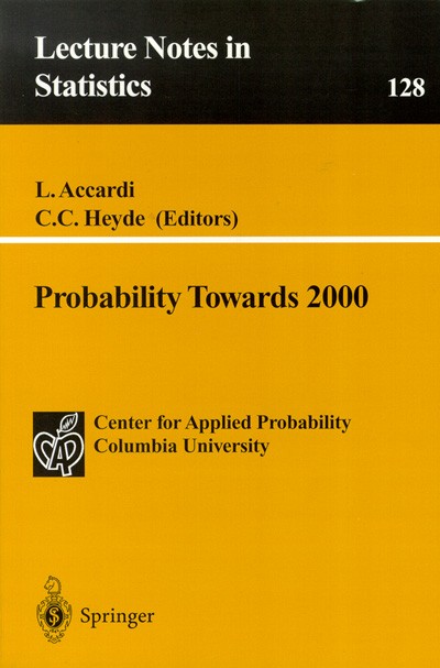 Volume II : Probability towards 2000 Volume II : Probability towards 2000