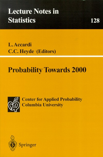 Volume II : Probability towards 2000